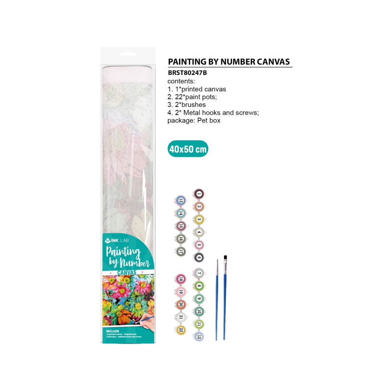 Painting by Number Kits On Canvas, Without Frame, for Adults and Kids Beginner