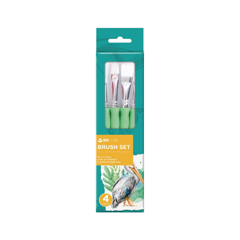 10-teiliges Pinsel-Set, Nylonhaarpinsel für Acrylmalerei, Ölgemälde, Aquarellmalerei