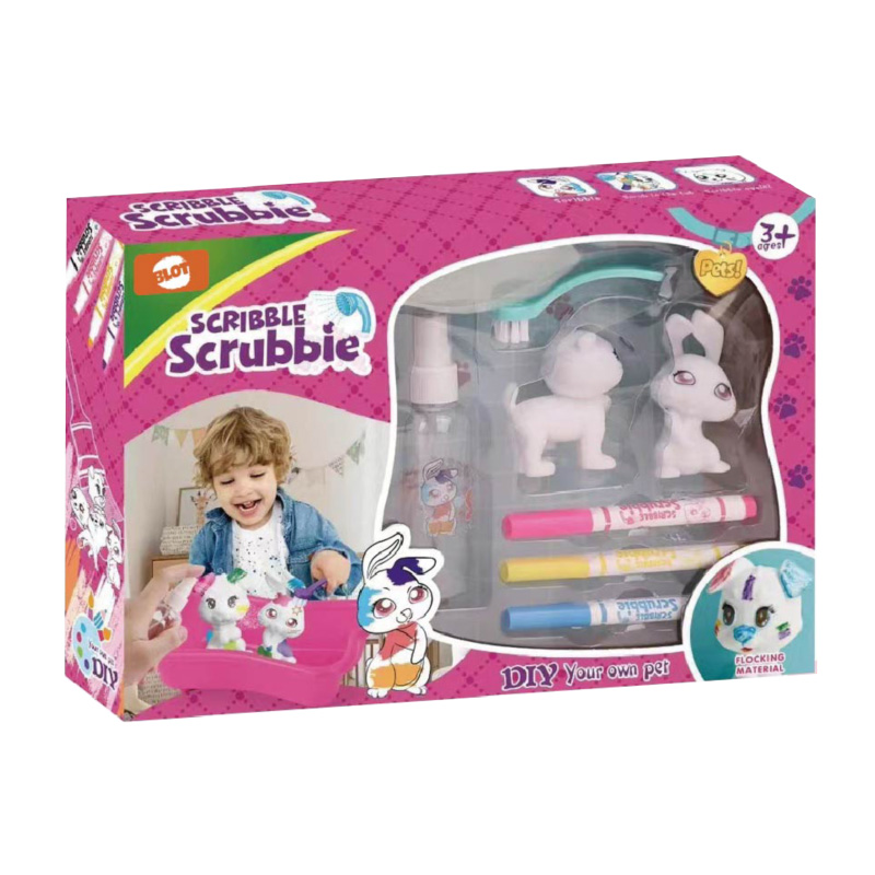 Washimals Pets Bathtub Playset, Warnai Hewan Peliharaan Washimal Anda Lagi dan Lagi, Termasuk 3 Penanda yang Dapat Dicuci