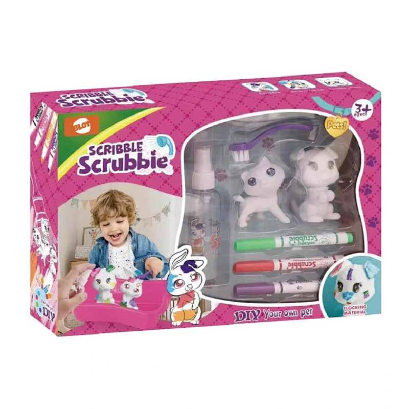 Washimals Pets Bathtub Playset, Warnai Hewan Peliharaan Washimal Anda Lagi dan Lagi, Termasuk 3 Penanda yang Dapat Dicuci