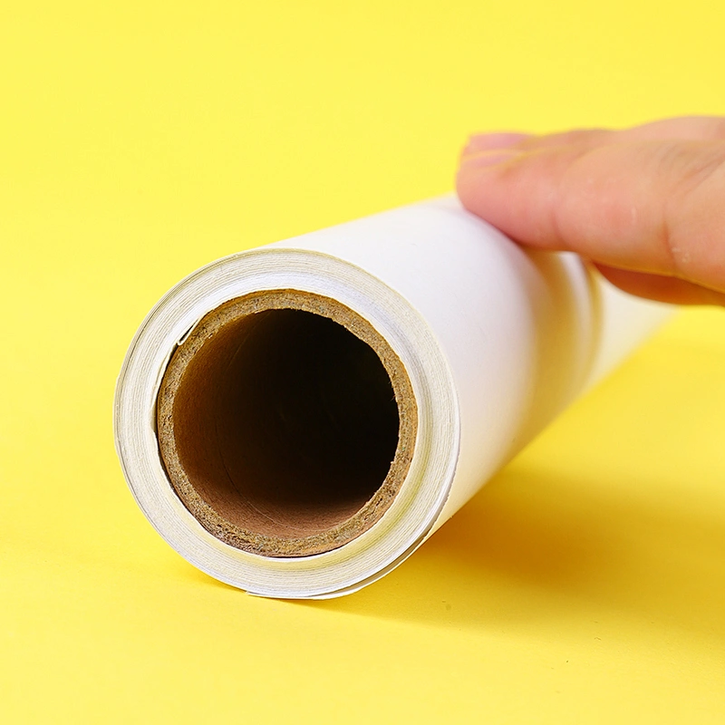 Dispensador de rollos de papel de mesa de madera con rollo de papel, caballete de madera maciza de escritorio para dibujar y escribir para niños
