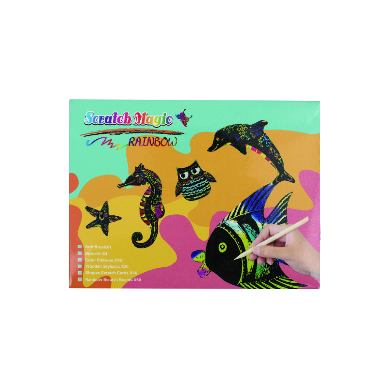 Scratch Art untuk Anak-Anak, Kertas Gores Ajaib