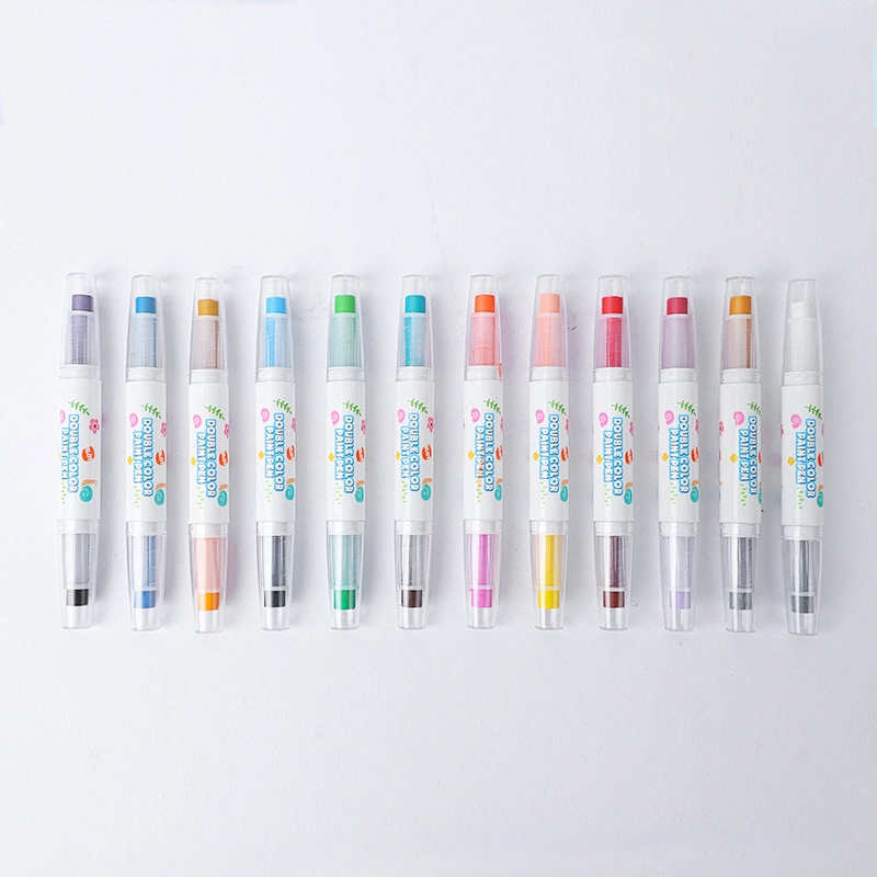 Double-Ended Paint Sticks, 24 Colors, Non-Toxic, Super Quick Drying, No Mess