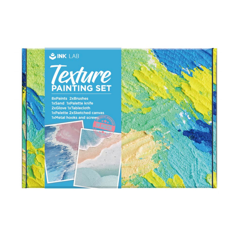 Acryl-Texturfarben-Set, 8 Farben, Acrylfarben in Tuben, ungiftig, Malen auf Leinwand, 60 ml/Tube