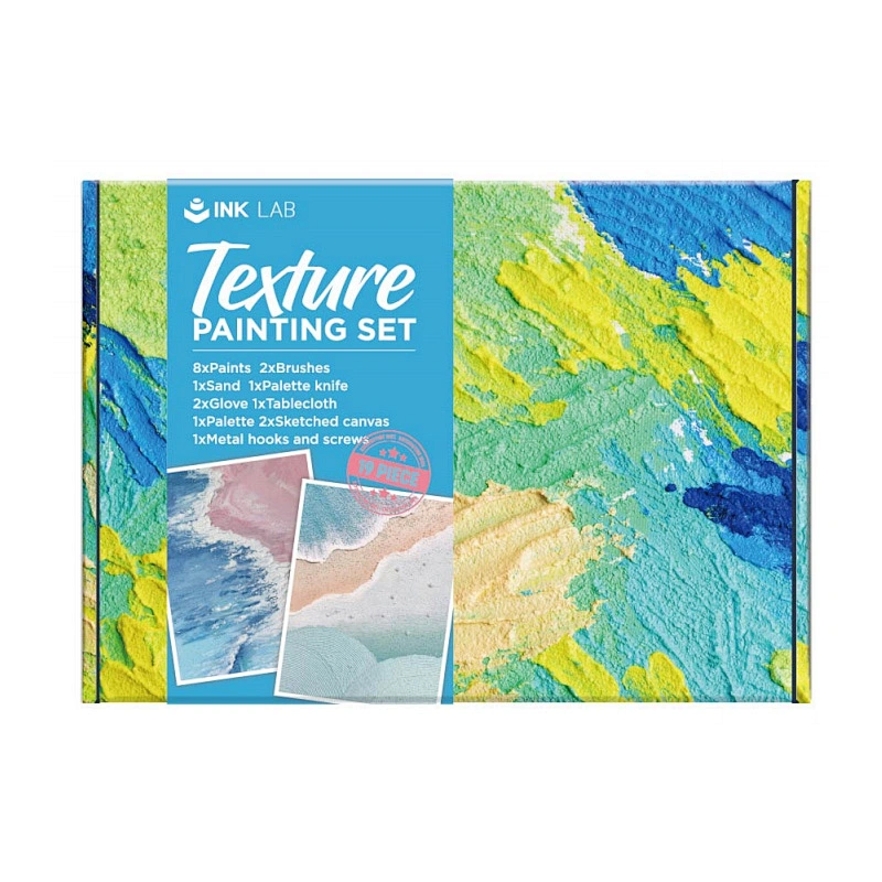 Acryl-Texturfarben-Set, 8 Farben, Acrylfarben in Tuben, ungiftig, Malen auf Leinwand, 60 ml/Tube