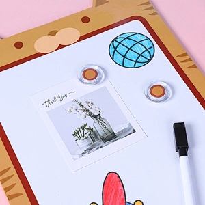 Crocodile Magnetic Dry Erase Board untuk Lemari Es, Papan Tulis Kulkas Kecil