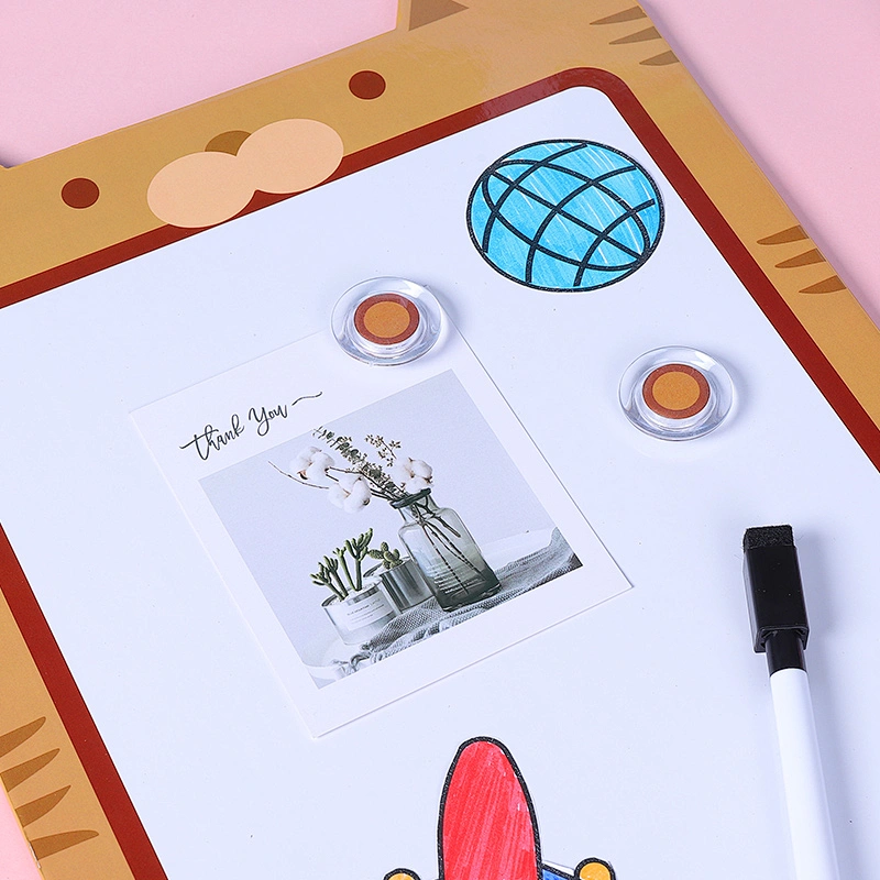 Cat Magnetic Dry Erase Board for Fridge, Small Refrigerator Whiteboard