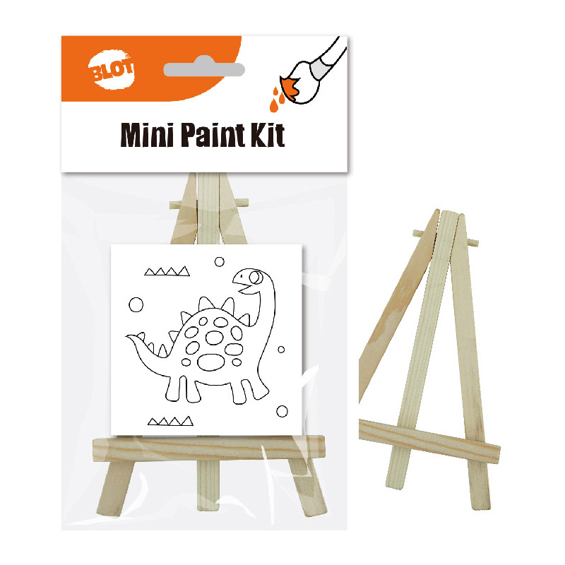 Kleine Leinwand mit Mini-Staffelei, Kunst-Leinwand-Malset