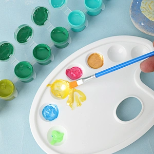 Acryl-Farbtopf-Set, 13 ml, 18-teilig, Mini-Aufbewahrungsbehälter für Acrylfarbe mit Deckel