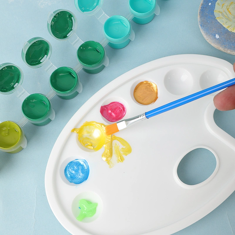 Acryl-Farbtopf-Set, 13 ml, 18-teilig, Mini-Aufbewahrungsbehälter für Acrylfarbe mit Deckel