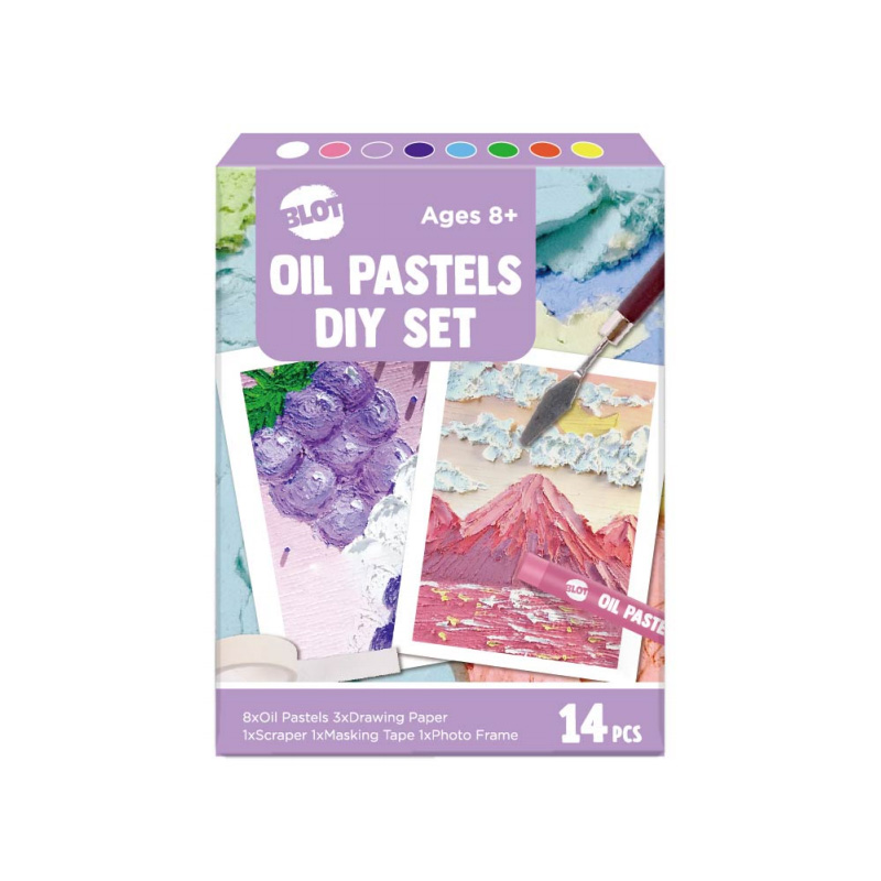 Pasteles al óleo, juego de suministros de arte de pasteles de 14 piezas