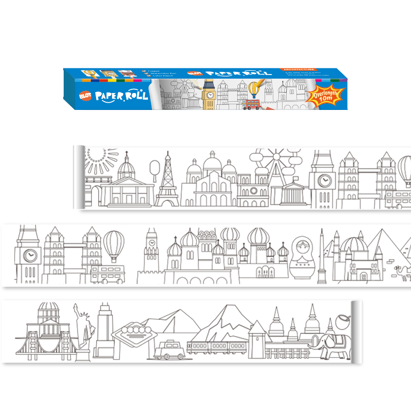 Kids Drawing Paper Roll, Overlength 10M