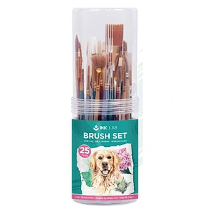 10-teiliges Pinsel-Set, Nylonhaarpinsel für Acrylmalerei, Ölgemälde, Aquarellmalerei
