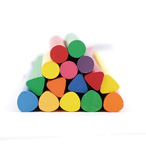 Flexibles Buntstiftset für Kinder, dreieckiger Schaft, 6 Farben