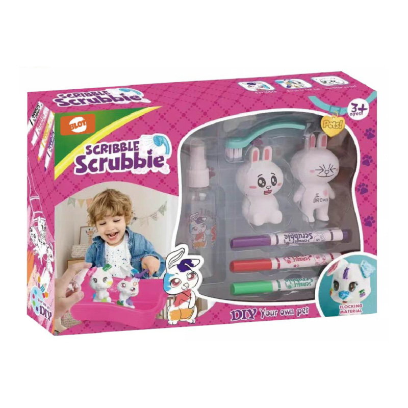 Juego de bañera Washimals Pets, colorea tus propias mascotas Washimal una y otra vez, incluye 3 marcadores lavables
