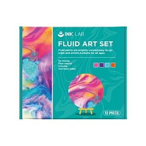 Acrylic Pouring Paint Set Purple Series, 4 Colours Pre Mixed High Flow Acrylic Paint, 2 Oz/Bottle