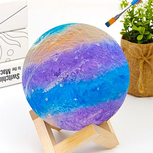 Paint Your Own Moon Lamp Kit, Make DIY Moon Night Light