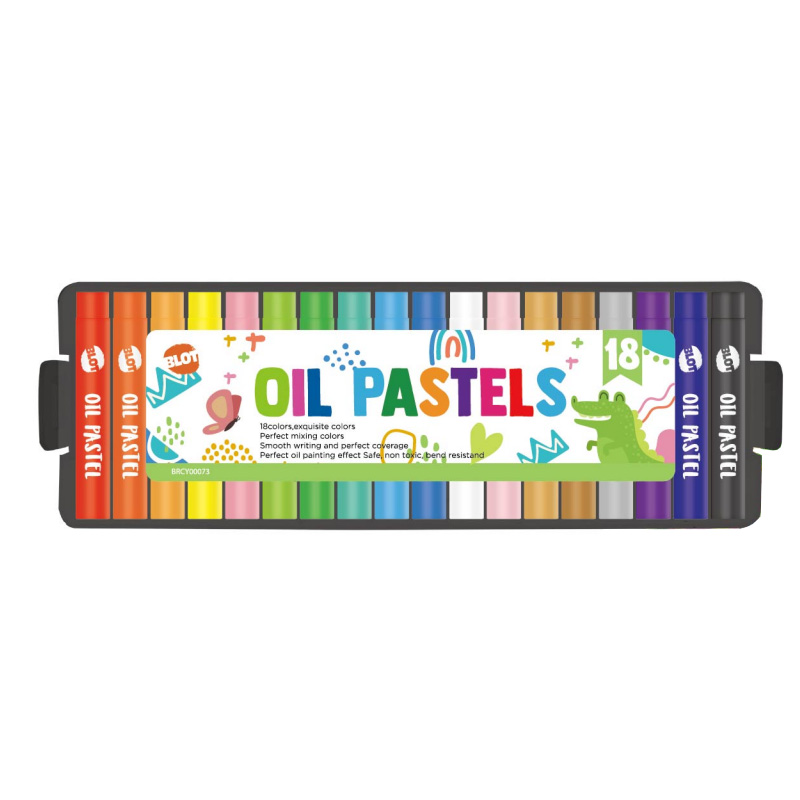 Oil Pastel Set 12 Warna, Perlengkapan Seni Pastel untuk Seniman dan Anak-Anak