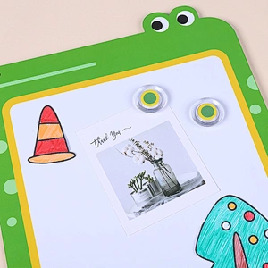 Crocodile Magnetic Dry Erase Board for Fridge, Small Refrigerator Whiteboard