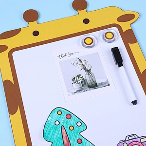 Giraffe Magnetic Dry Erase Board untuk Lemari Es, Papan Tulis Kulkas Kecil