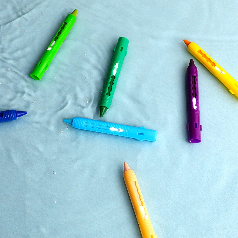 Crayones para bañera, juego de 10 colores, flotan en el agua, no tóxicos, seguros para niños