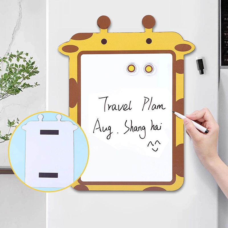 Giraffe Magnetic Dry Erase Board untuk Lemari Es, Papan Tulis Kulkas Kecil
