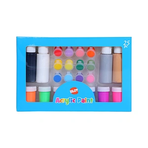 Acryl-Farbtopf-Set, 13 ml, 18-teilig, Mini-Aufbewahrungsbehälter für Acrylfarbe mit Deckel