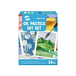 Ölpastelle, 14-teiliges Pastell-Kunstbedarf-Set
