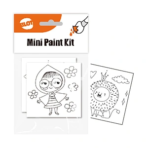 Kleine Leinwand mit Mini-Staffelei, Kunst-Leinwand-Malset