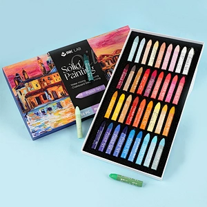 Set Pastel Minyak Soild, 36 Aneka Warna, Warna Dasar/Warna Macaron