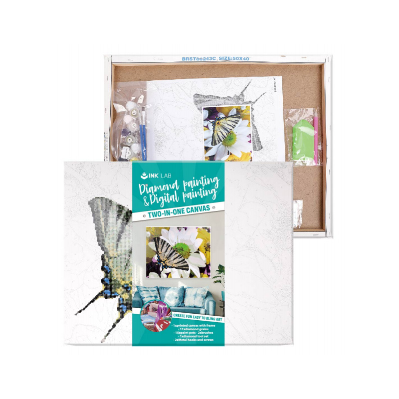 DIY-Diamant-Malerei-Sets mit gerahmter Leinwand