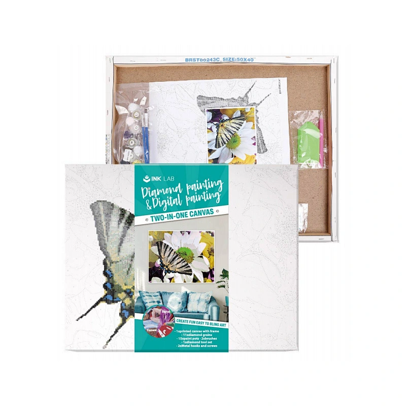 DIY-Diamant-Malerei-Sets mit gerahmter Leinwand