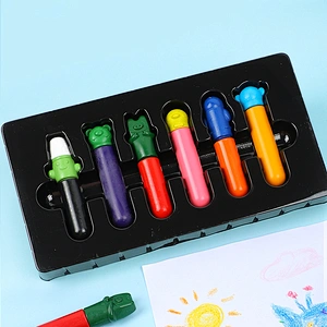 Crayones Bettle para niños, 12 colores