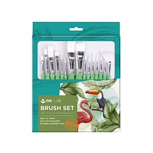 10-teiliges Pinsel-Set, Nylonhaarpinsel für Acrylmalerei, Ölgemälde, Aquarellmalerei