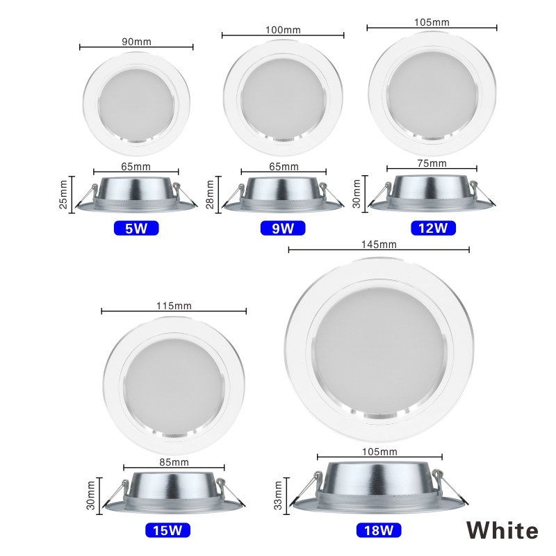 COB Spotlight,LED down lights,5w,7w,12w,18w Architectural Led Downlight