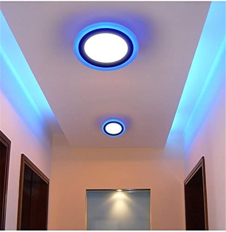Led panel light.double color round Ceiling Panel Light, LED light,China led manufacture,Haoy
