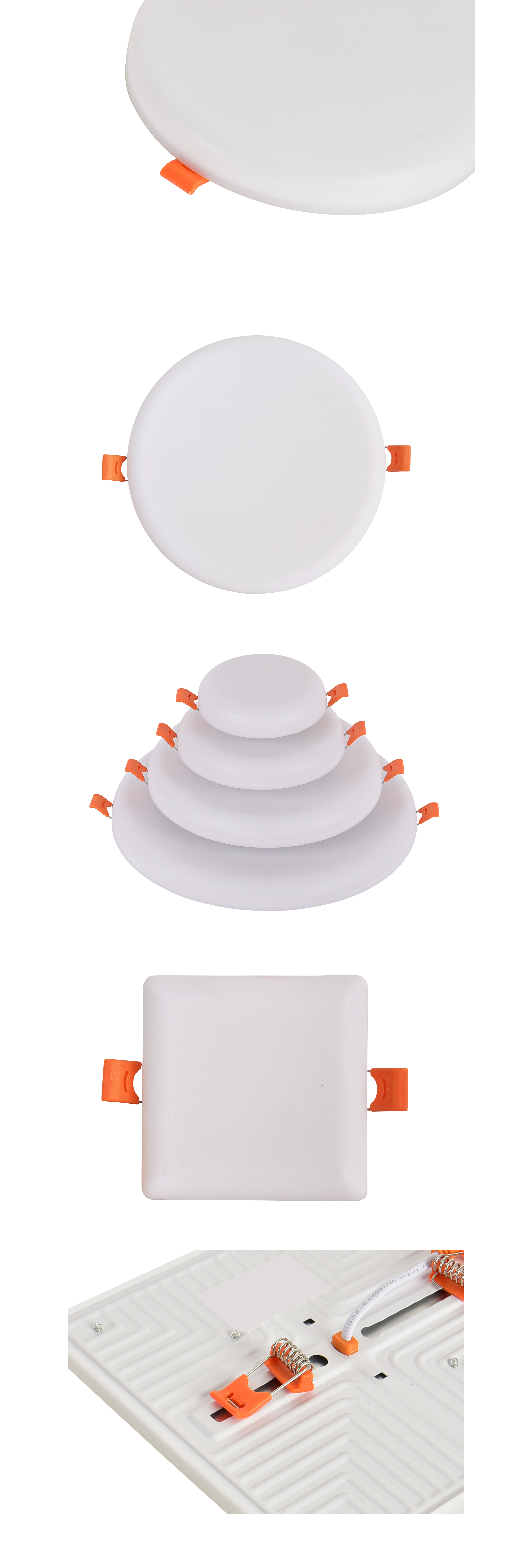 Borderless panel lights