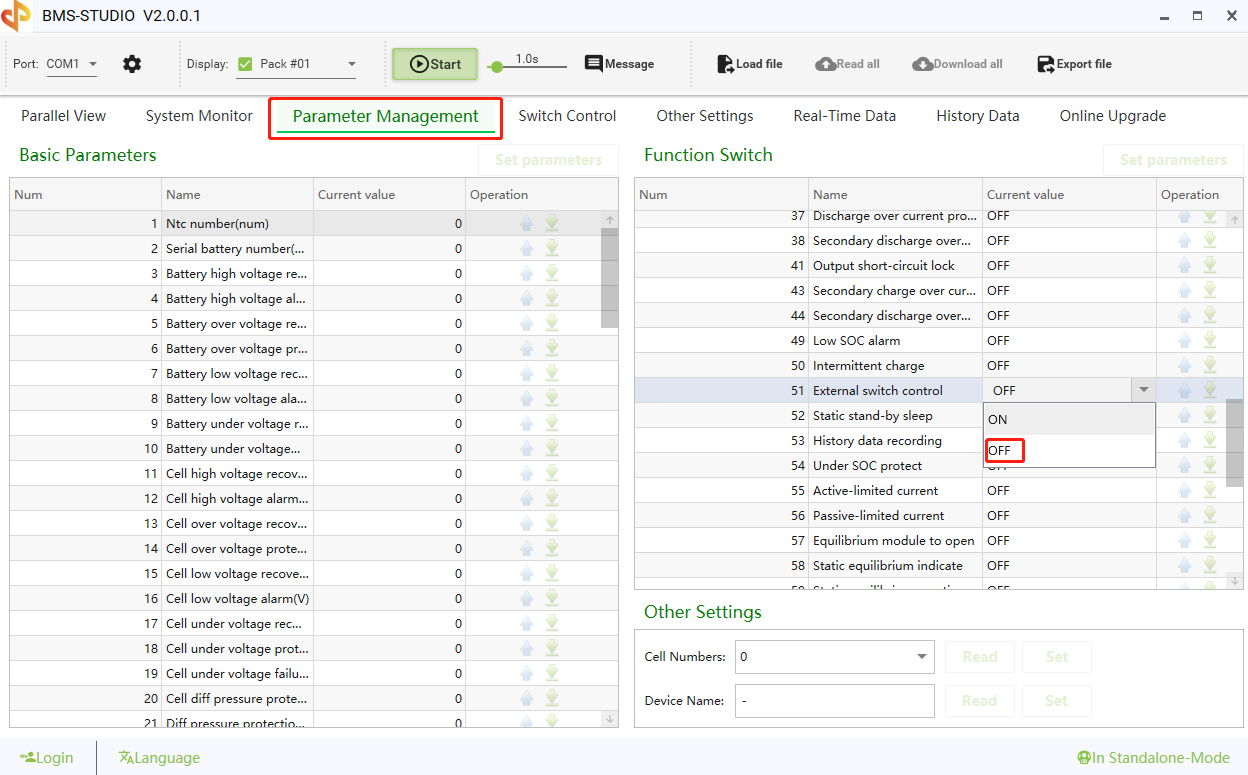 BMS Software