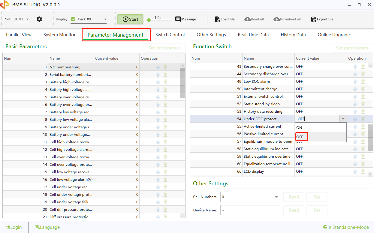 BMS Software