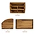 Rustic Wood Desk Organizer