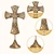 gold stand cross