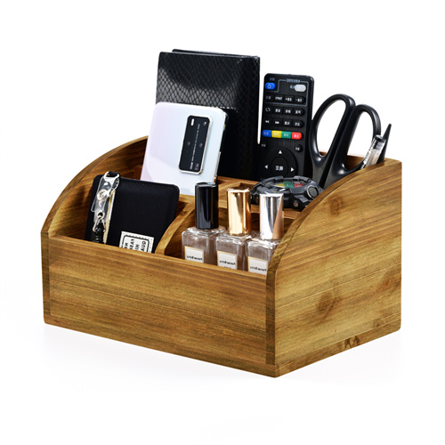 Rustic Solid Wood Desk Organizer Desk Accessories Home Decor Office Supplies