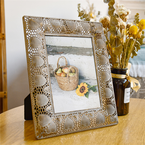 5x7 Heart Gold Frames - OKSQW