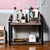 wood desktop storage
