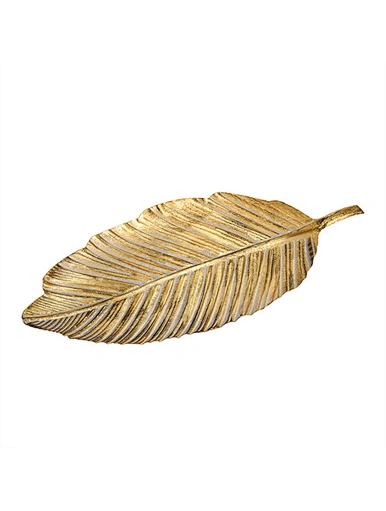 gold serving tray