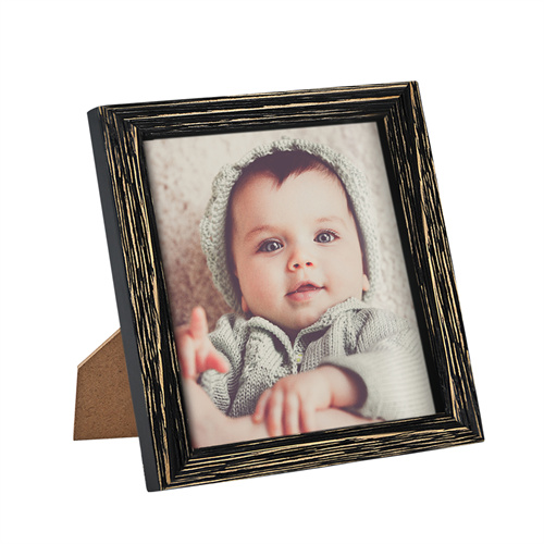 8x8 Picture Frames Square Wood Black Simple Wooden Photo Frame Home Office Desk & Wall Decor