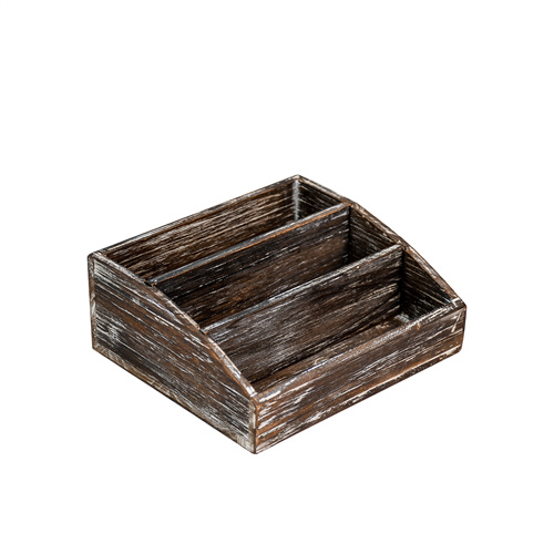 OKSQW Office Mail Desk Organizer Detachable Vintage Wood Desktop Drawer Storage