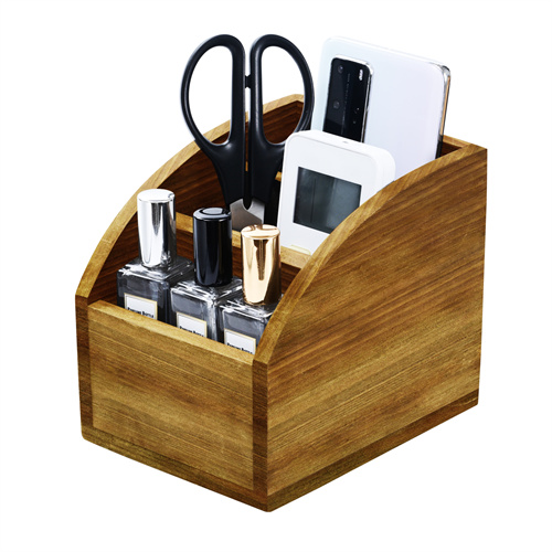 OKSQW Vintage Wooden Mail Sorter Rustic Wood Remote Control Holder