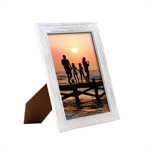 Rustic 8x10 Picture Frames Wood White Frame for Wall Tabletop Display Home Decor