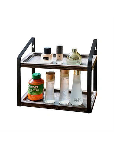 wood desktop storage